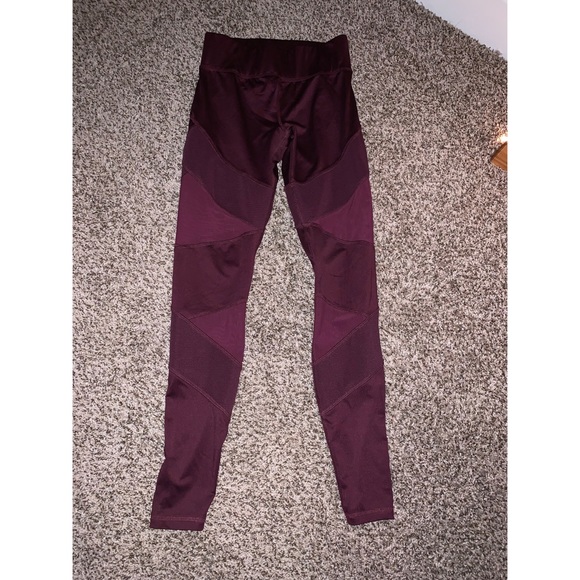 Forever 21 Pants - Burgundy Mesh Leggings